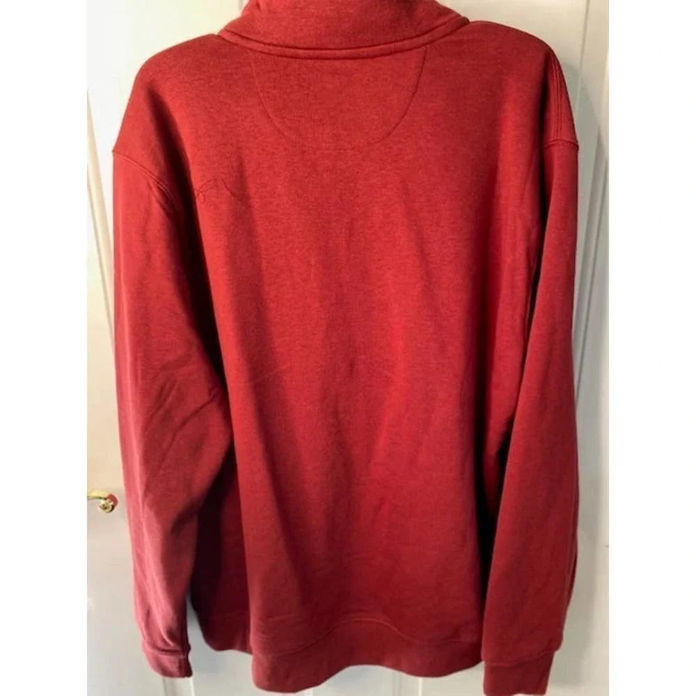 Chaps The Everyday Fleece 1/4 Zip Shirt XXL Dark Red NWTs